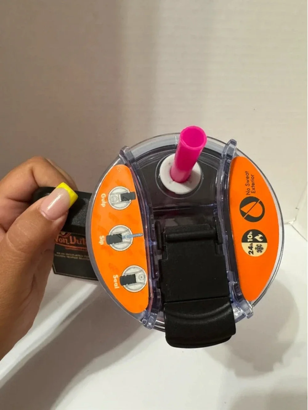 Von Dutch 40oz Double Walled Insulated Stainless Steel Tumbler Pink Cheetah NWT